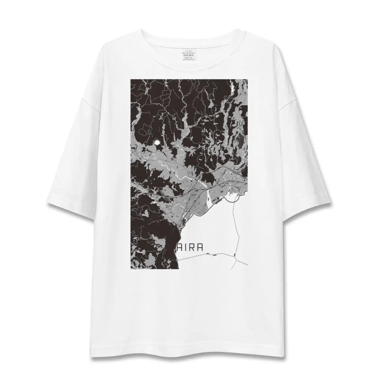 【姶良(鹿児島県)】地図柄ビッグシルエットTシャツ