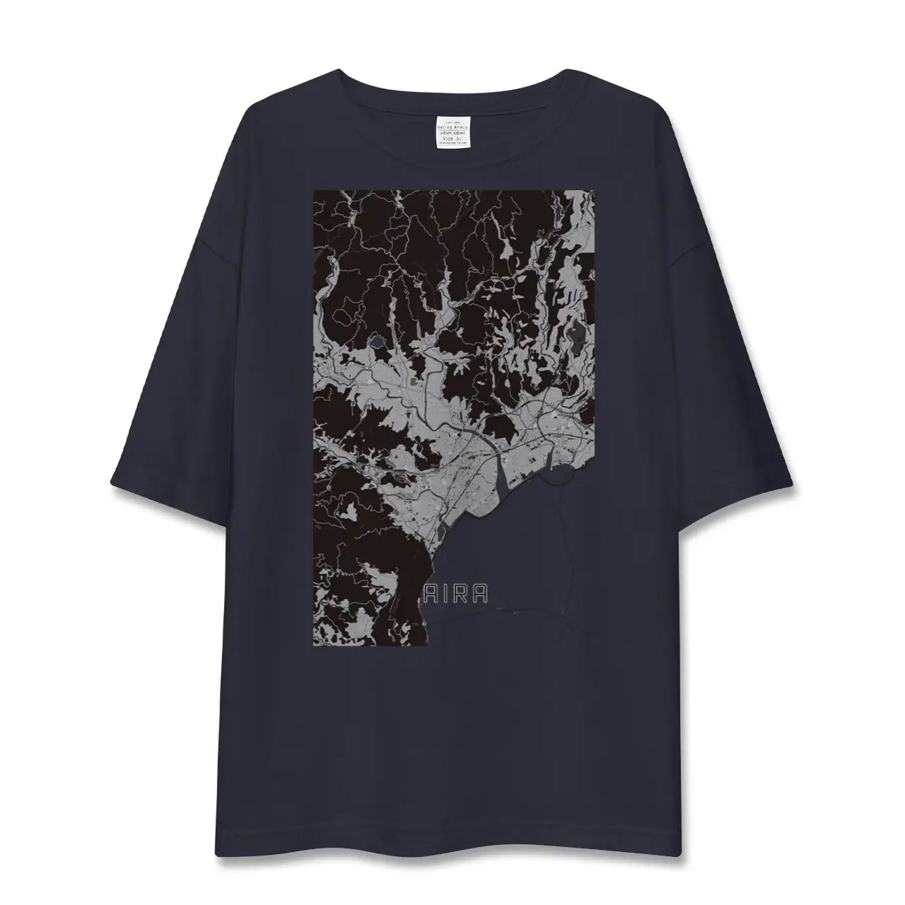 【姶良(鹿児島県)】地図柄ビッグシルエットTシャツ