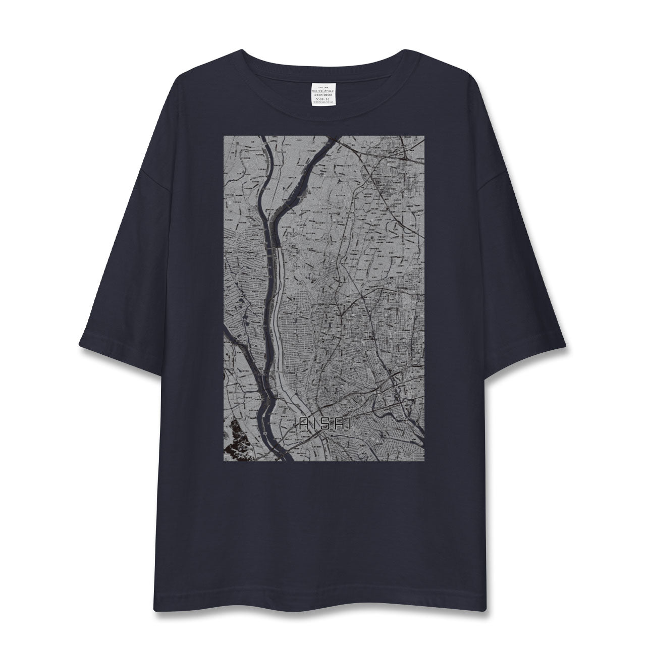 【愛西(愛知県)】地図柄ビッグシルエットTシャツ
