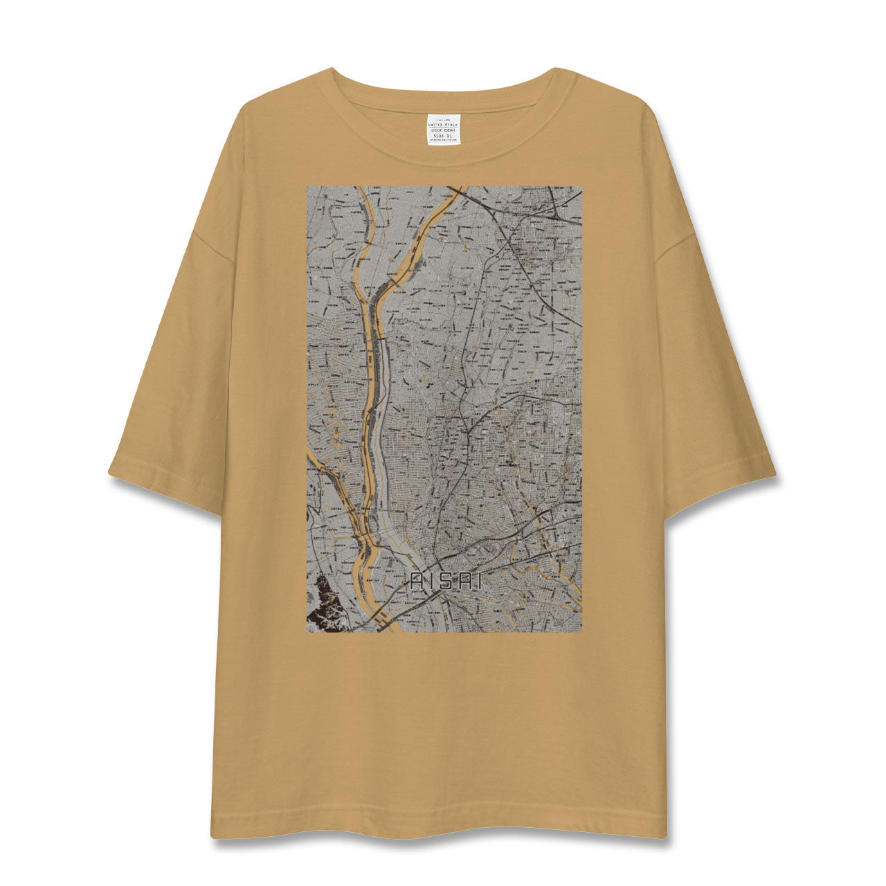 【愛西(愛知県)】地図柄ビッグシルエットTシャツ