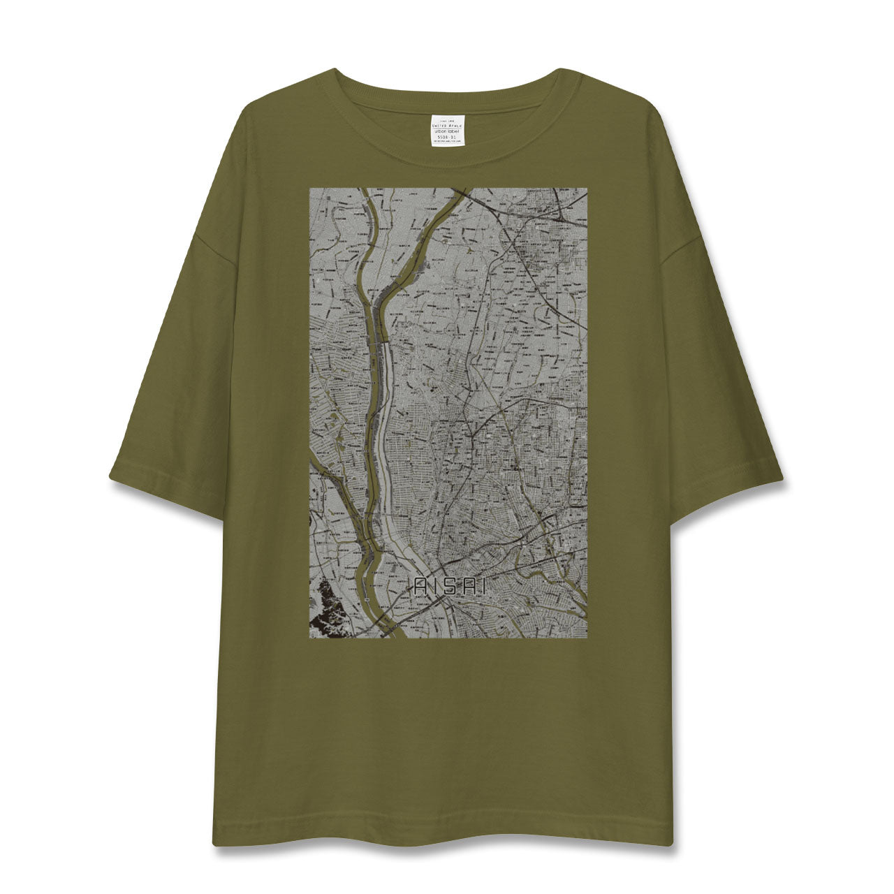 【愛西(愛知県)】地図柄ビッグシルエットTシャツ