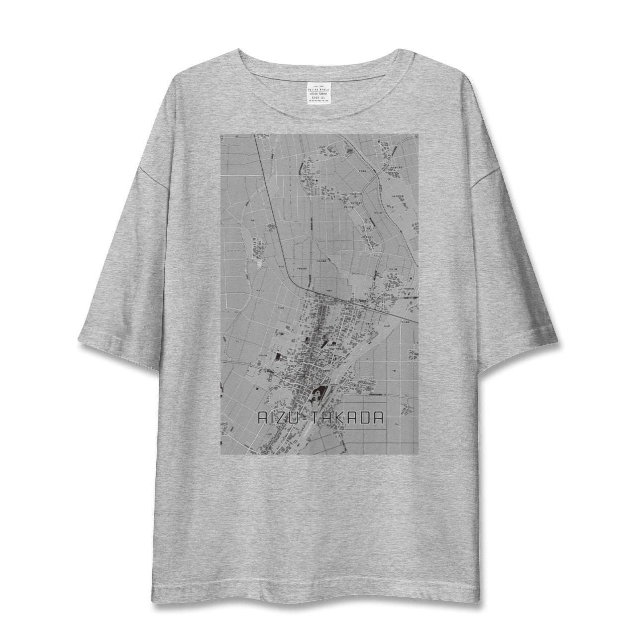 【会津高田(福島県)】地図柄ビッグシルエットTシャツ