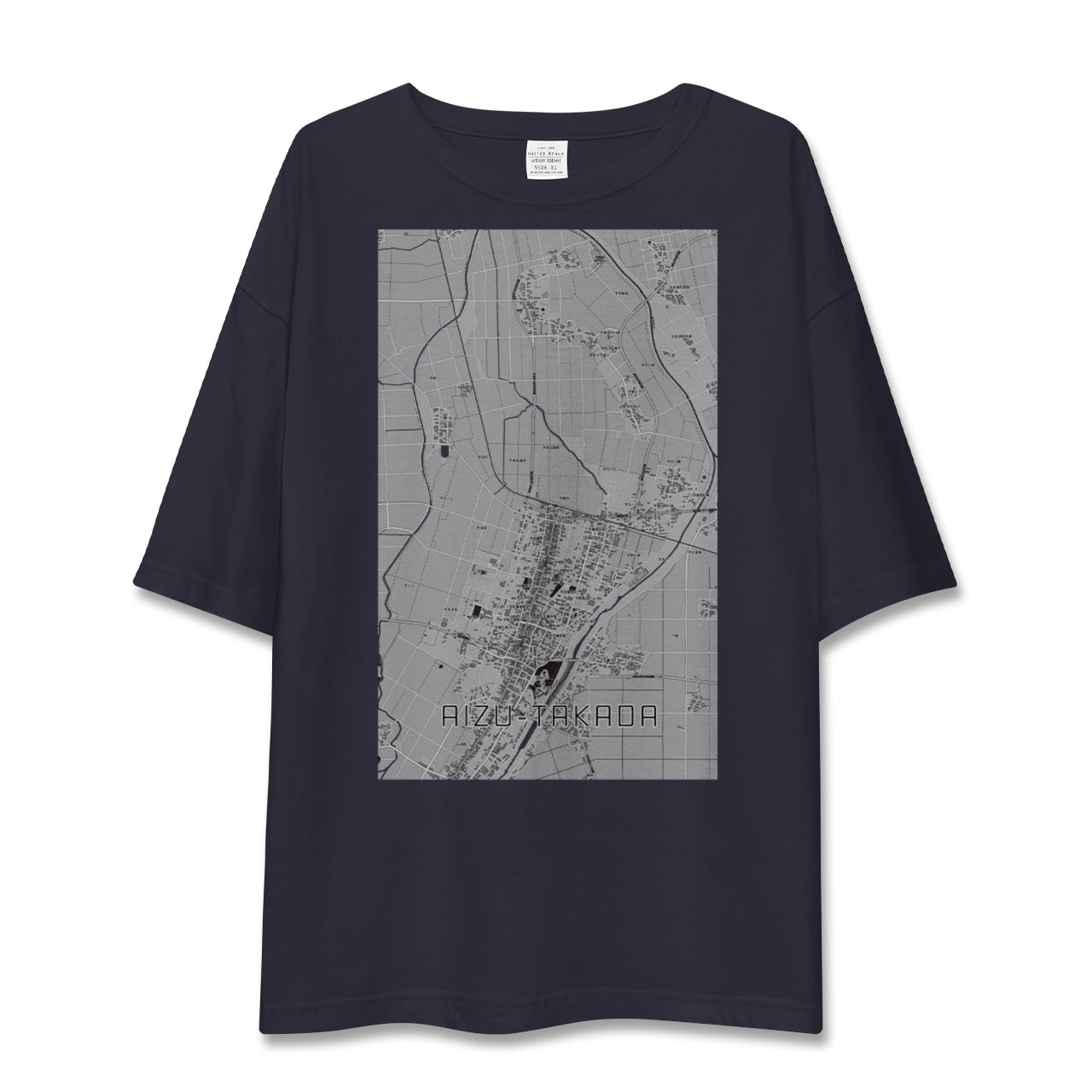 【会津高田(福島県)】地図柄ビッグシルエットTシャツ