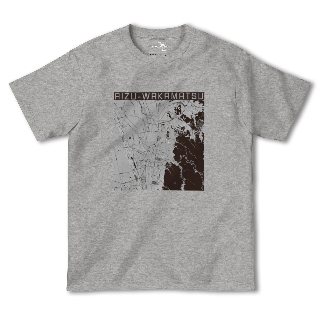 【会津若松(福島県)】地図柄ヘビーウェイトTシャツ
