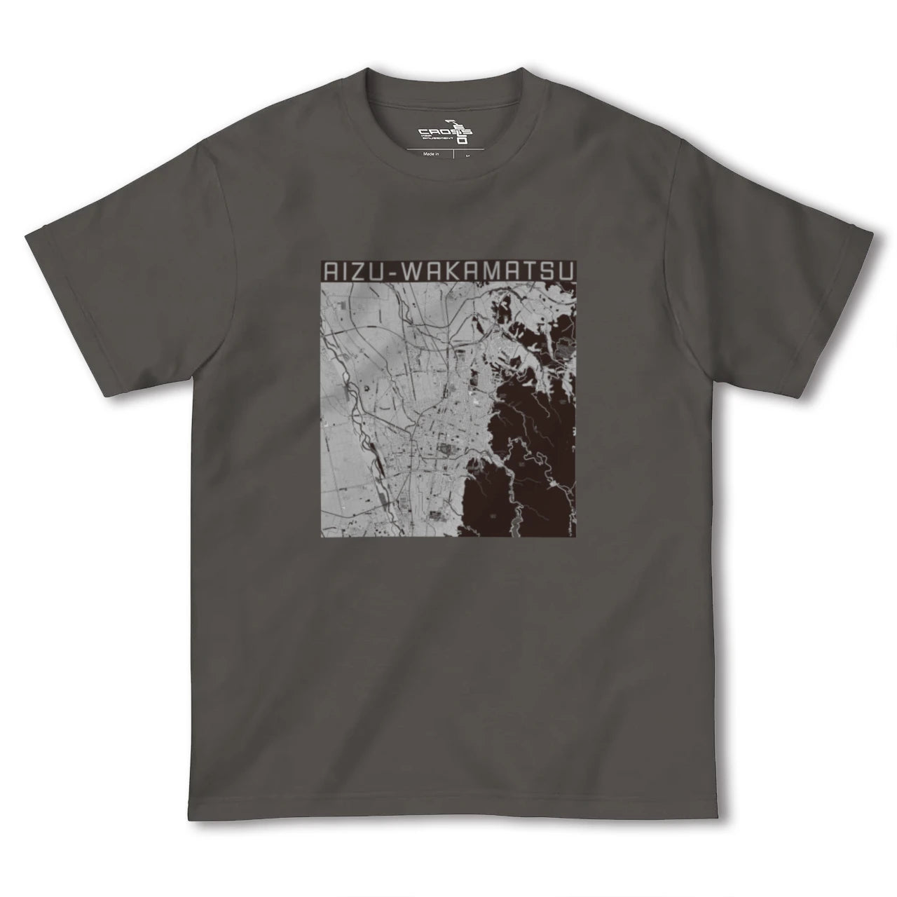 【会津若松(福島県)】地図柄ヘビーウェイトTシャツ