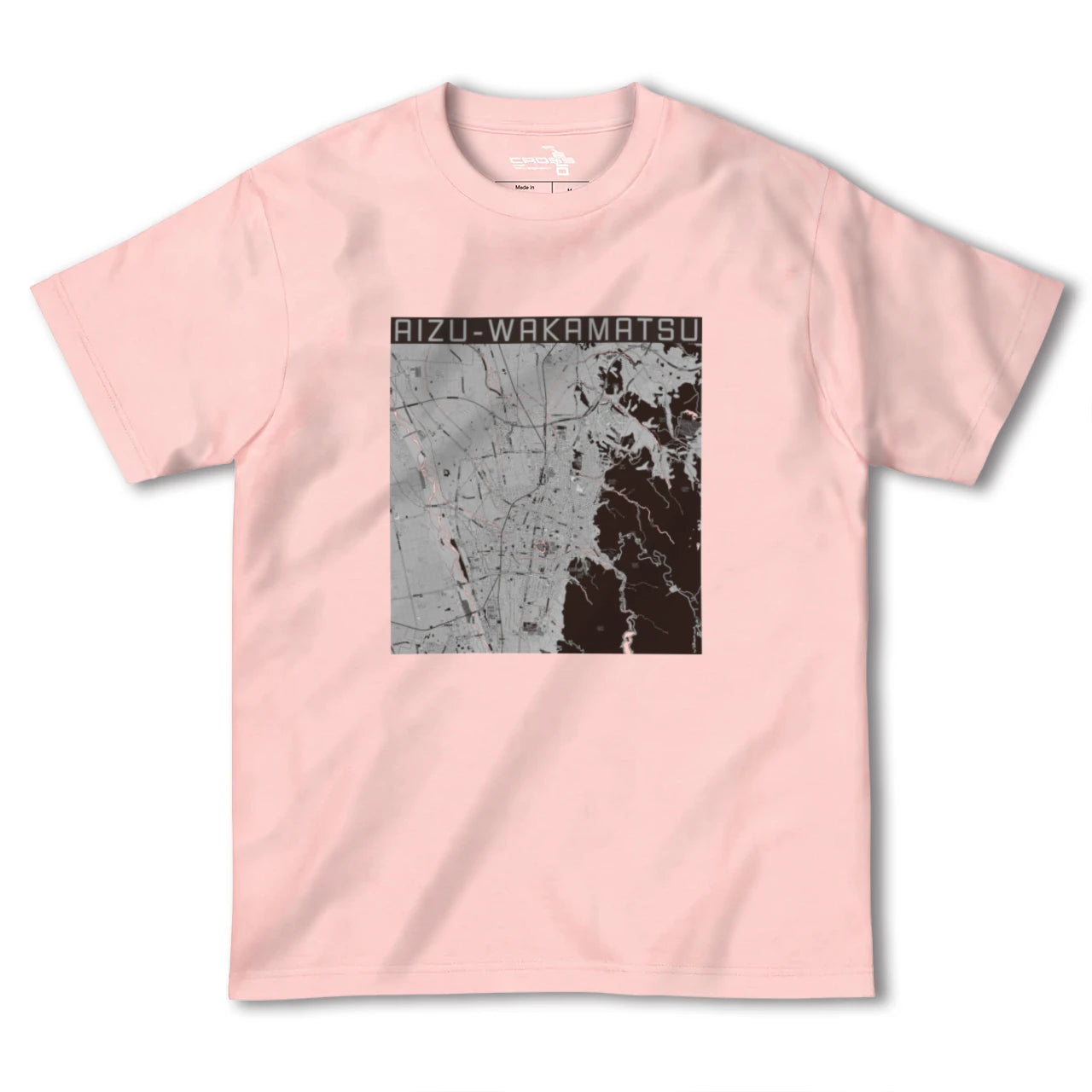 【会津若松(福島県)】地図柄ヘビーウェイトTシャツ
