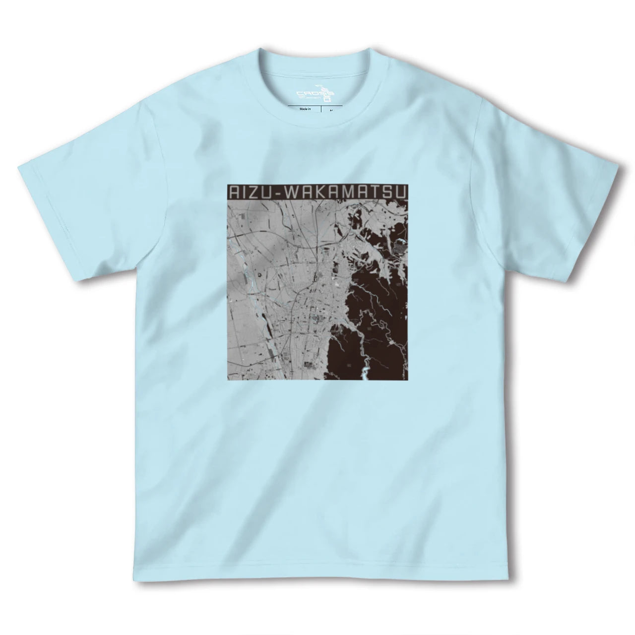 【会津若松(福島県)】地図柄ヘビーウェイトTシャツ