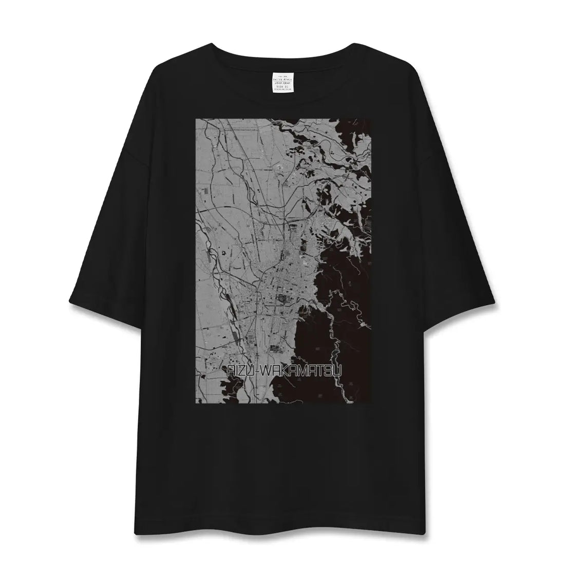 【会津若松(福島県)】地図柄ビッグシルエットTシャツ