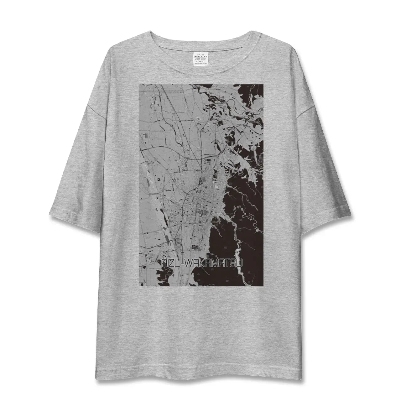 【会津若松(福島県)】地図柄ビッグシルエットTシャツ