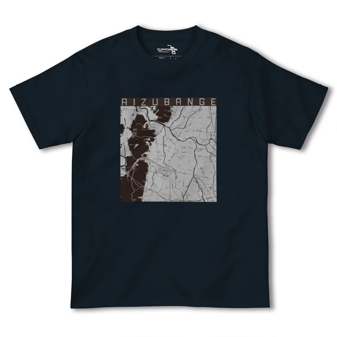 【会津坂下(福島県)】地図柄ヘビーウェイトTシャツ