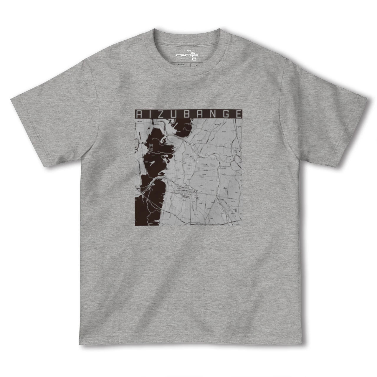 【会津坂下(福島県)】地図柄ヘビーウェイトTシャツ