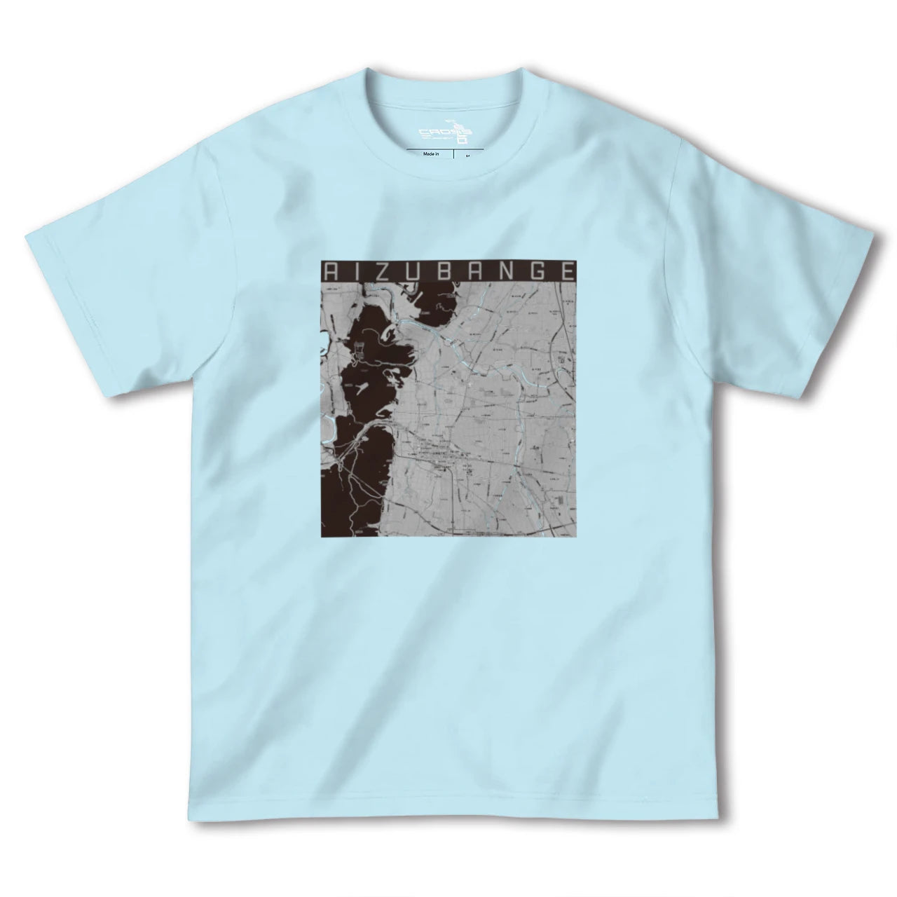 【会津坂下(福島県)】地図柄ヘビーウェイトTシャツ