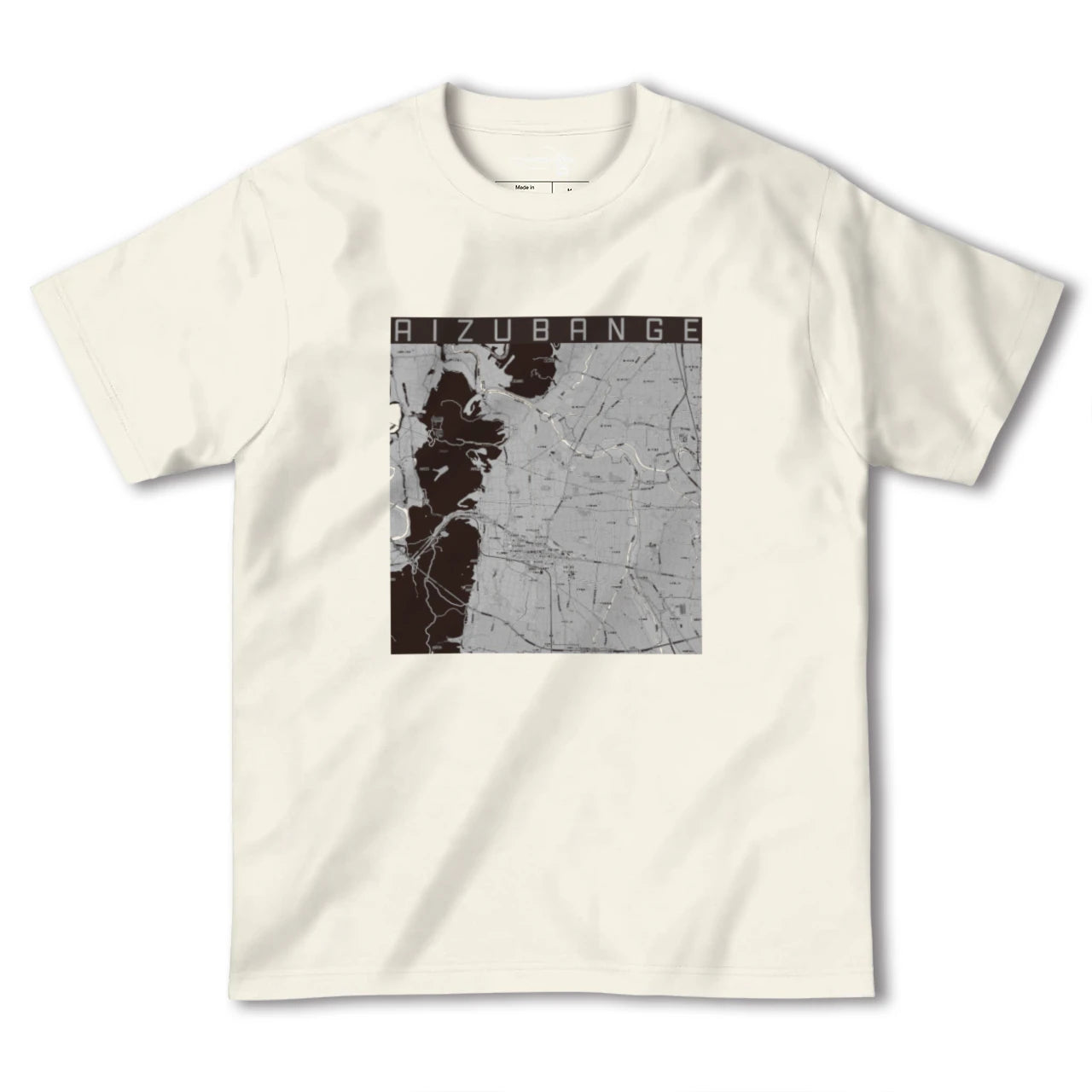 【会津坂下(福島県)】地図柄ヘビーウェイトTシャツ