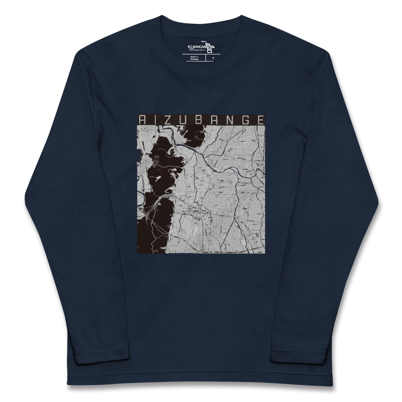 【会津坂下(福島県)】地図柄ロングスリーブTシャツ