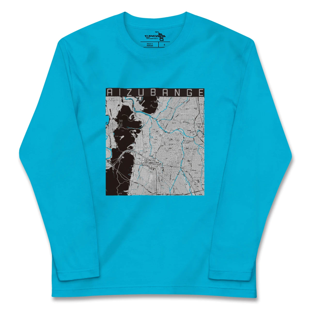 【会津坂下(福島県)】地図柄ロングスリーブTシャツ
