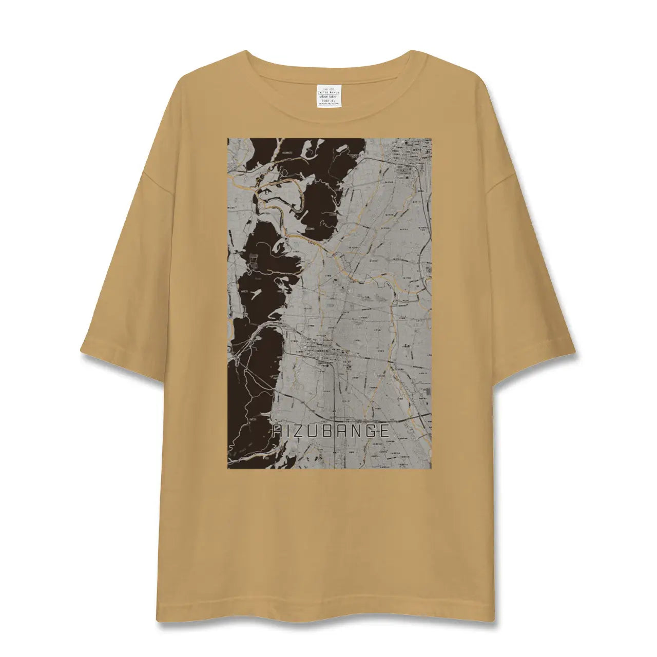 【会津坂下(福島県)】地図柄ビッグシルエットTシャツ