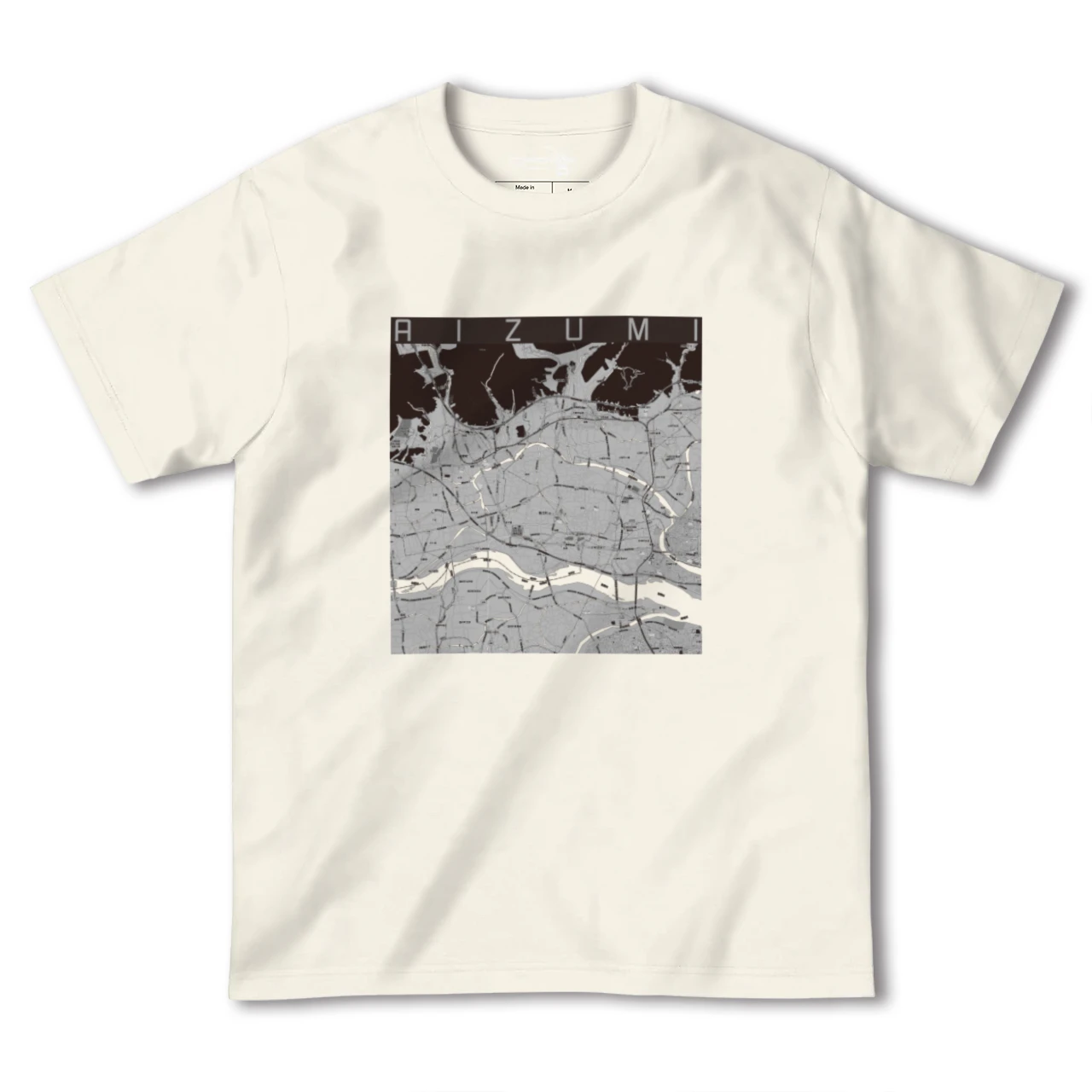 【藍住(徳島県)】地図柄ヘビーウェイトTシャツ