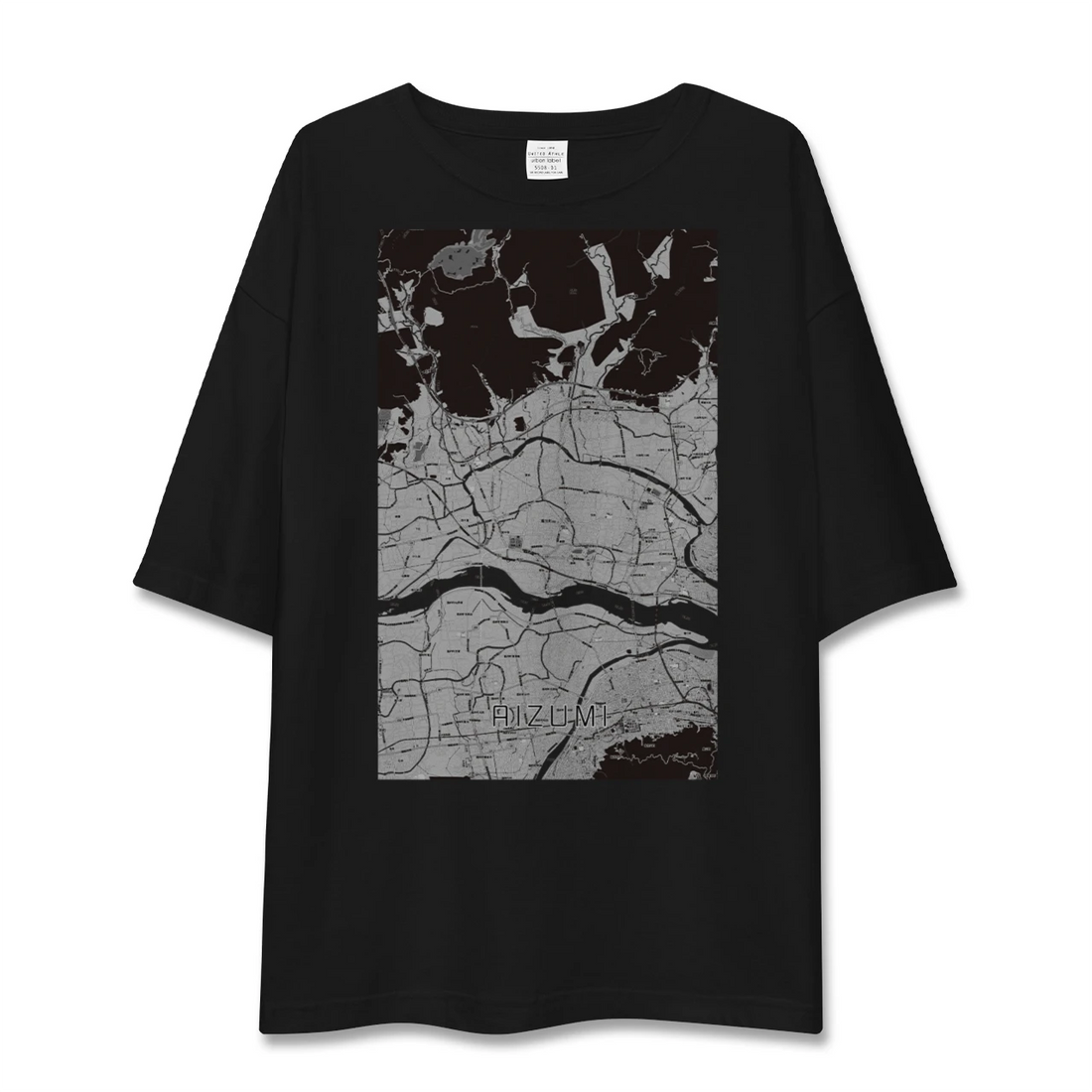 【藍住(徳島県)】地図柄ビッグシルエットTシャツ