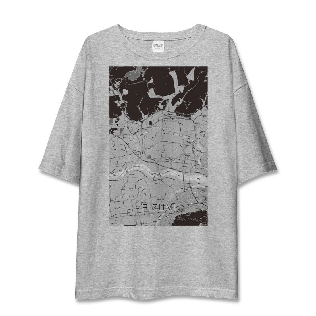 【藍住(徳島県)】地図柄ビッグシルエットTシャツ