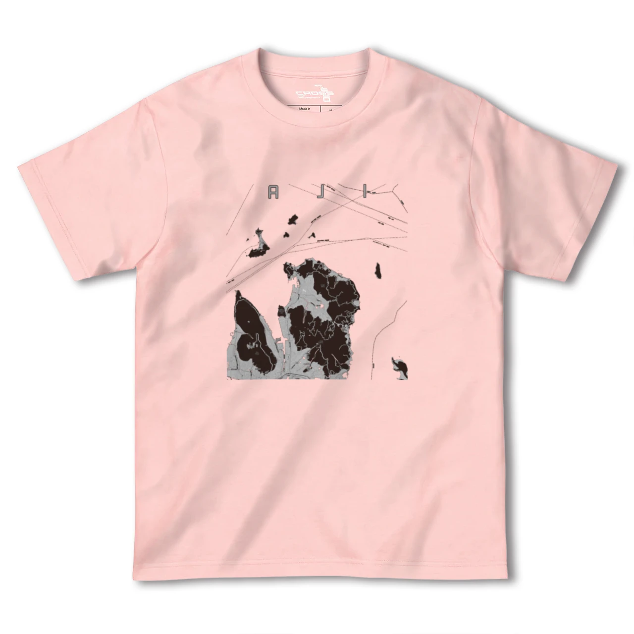 【庵治(香川県)】地図柄ヘビーウェイトTシャツ