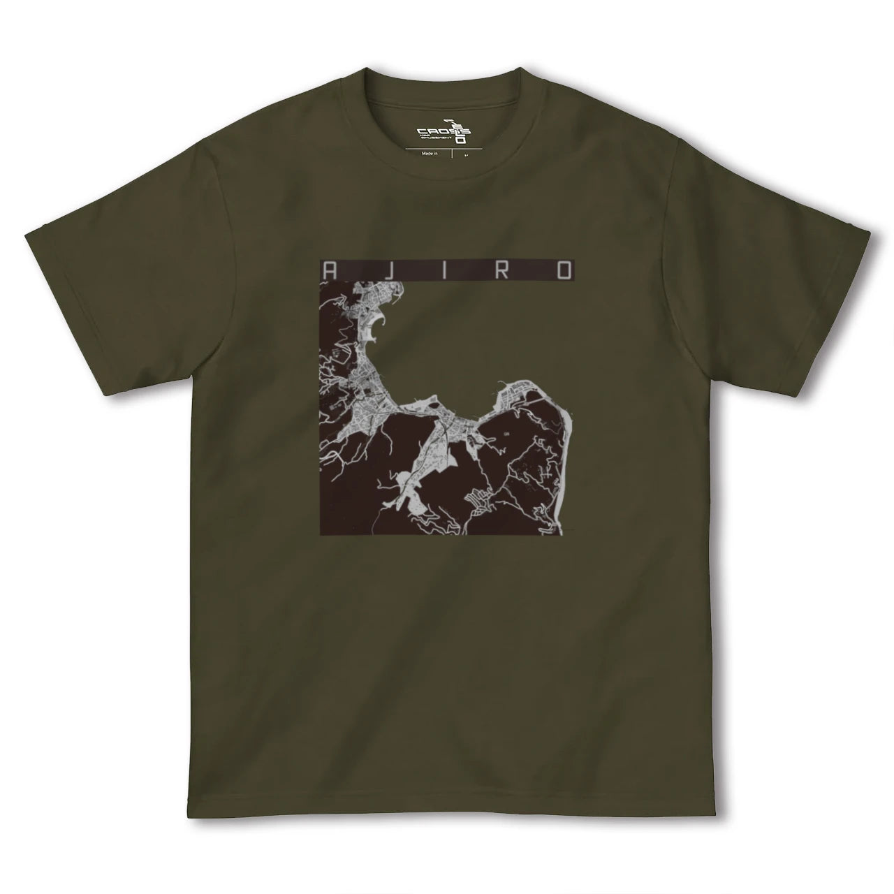 【網代(静岡県)】地図柄ヘビーウェイトTシャツ