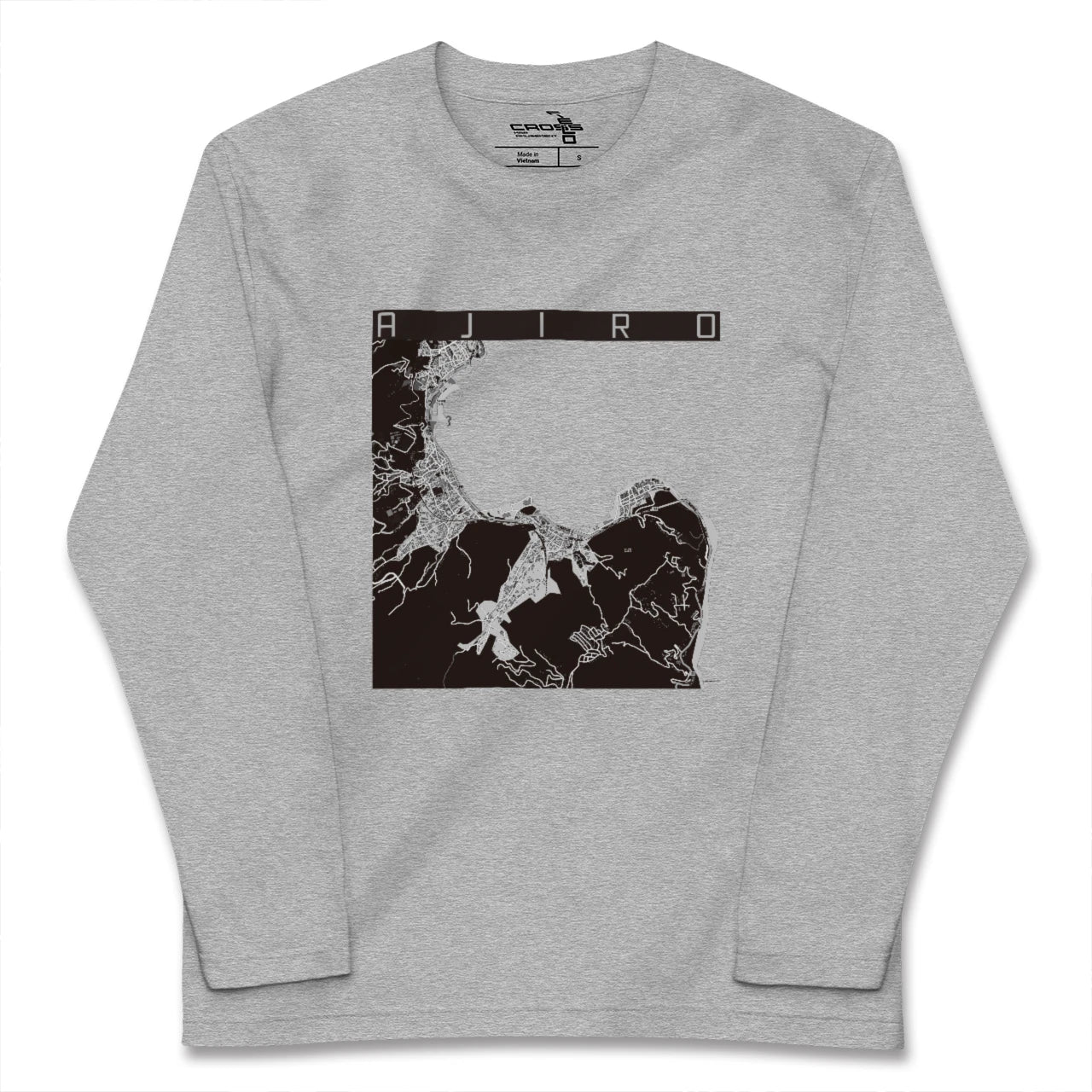 【網代(静岡県)】地図柄ロングスリーブTシャツ