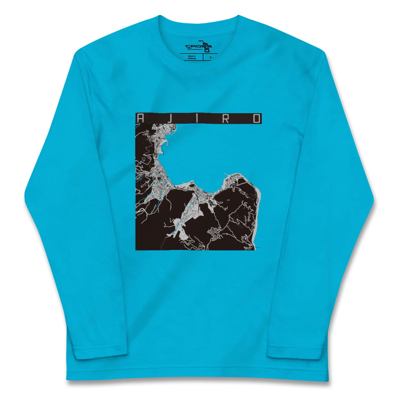 【網代(静岡県)】地図柄ロングスリーブTシャツ