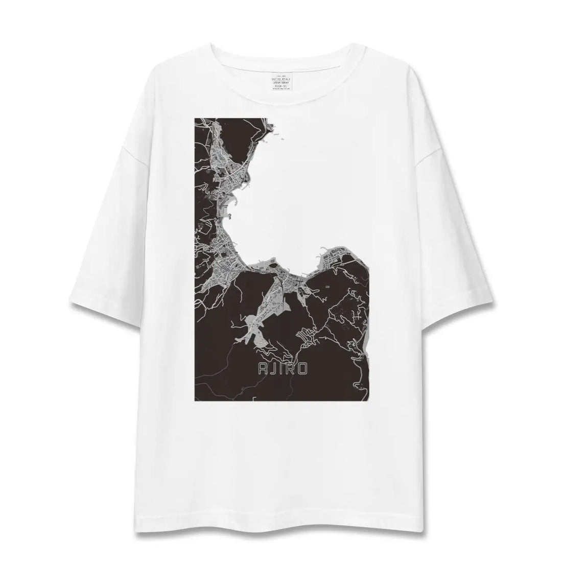 【網代(静岡県)】地図柄ビッグシルエットTシャツ