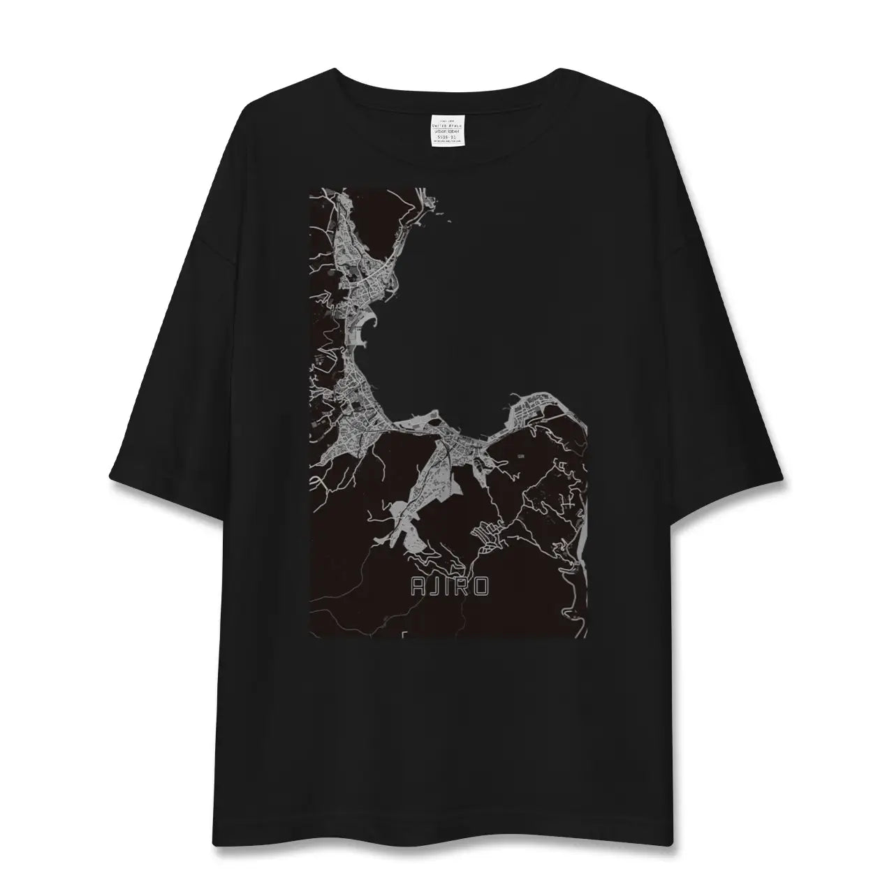 【網代(静岡県)】地図柄ビッグシルエットTシャツ