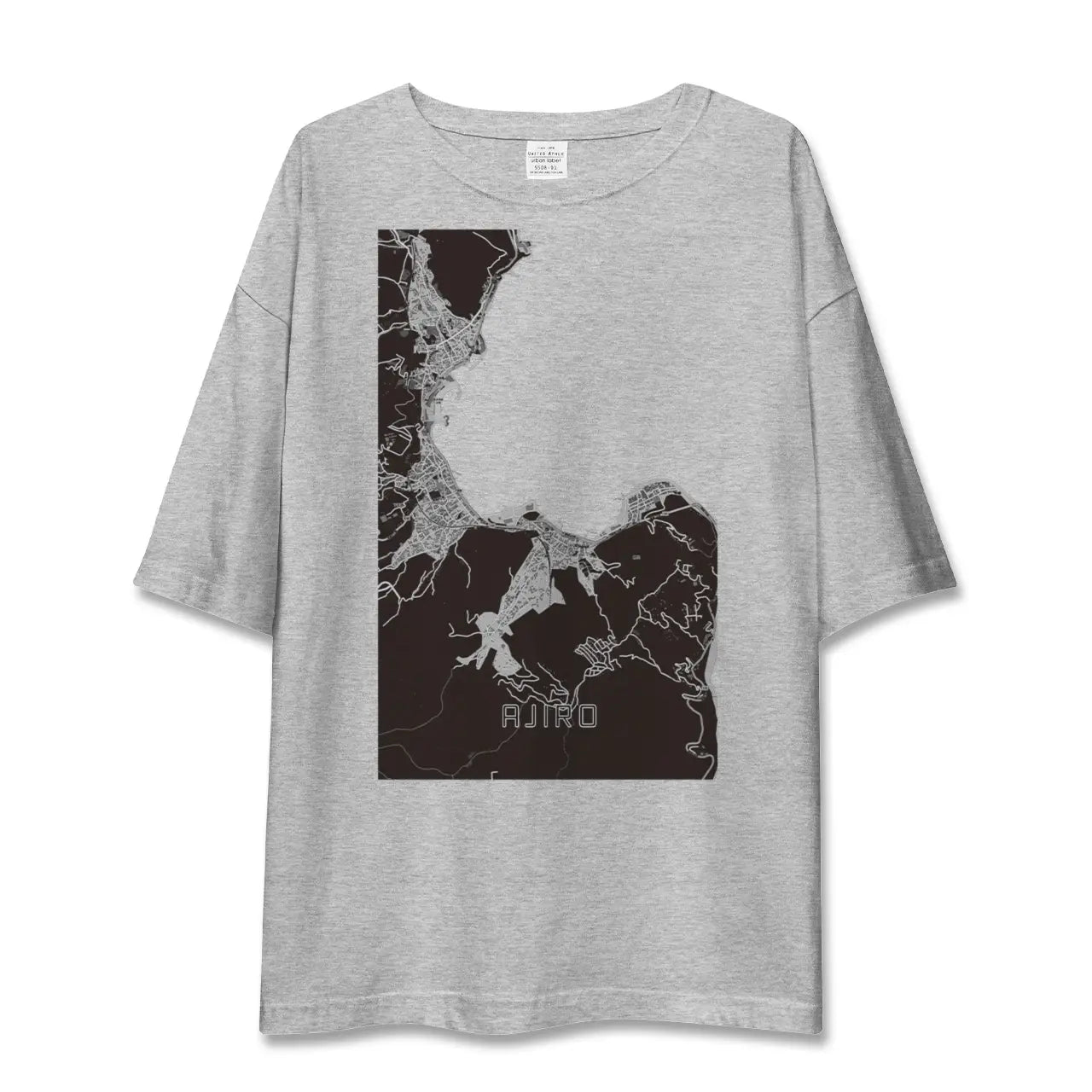 【網代(静岡県)】地図柄ビッグシルエットTシャツ