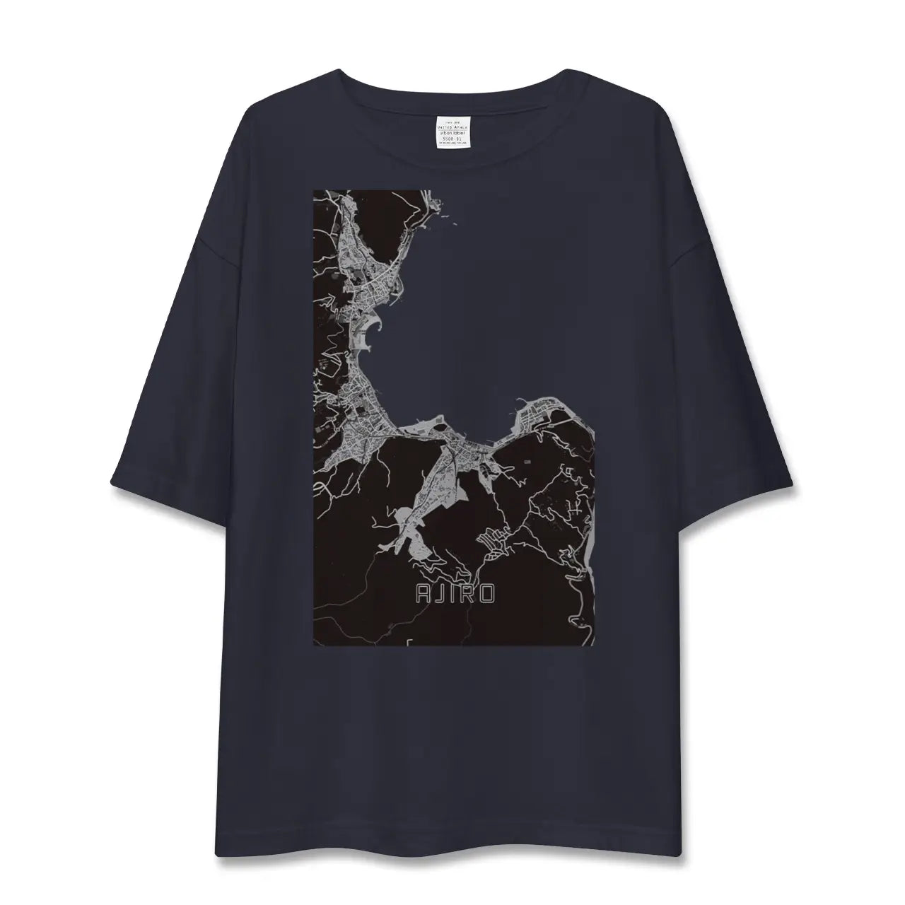 【網代(静岡県)】地図柄ビッグシルエットTシャツ