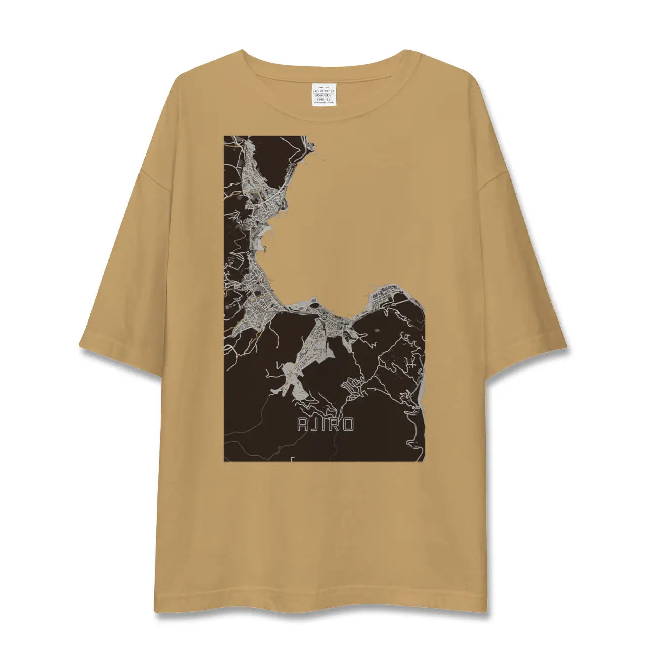 【網代(静岡県)】地図柄ビッグシルエットTシャツ