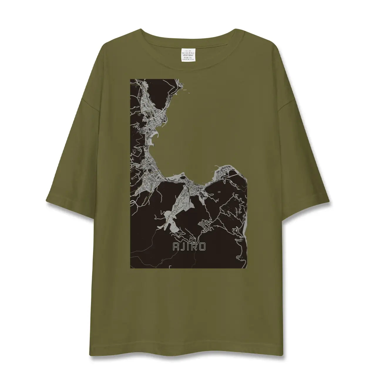 【網代(静岡県)】地図柄ビッグシルエットTシャツ