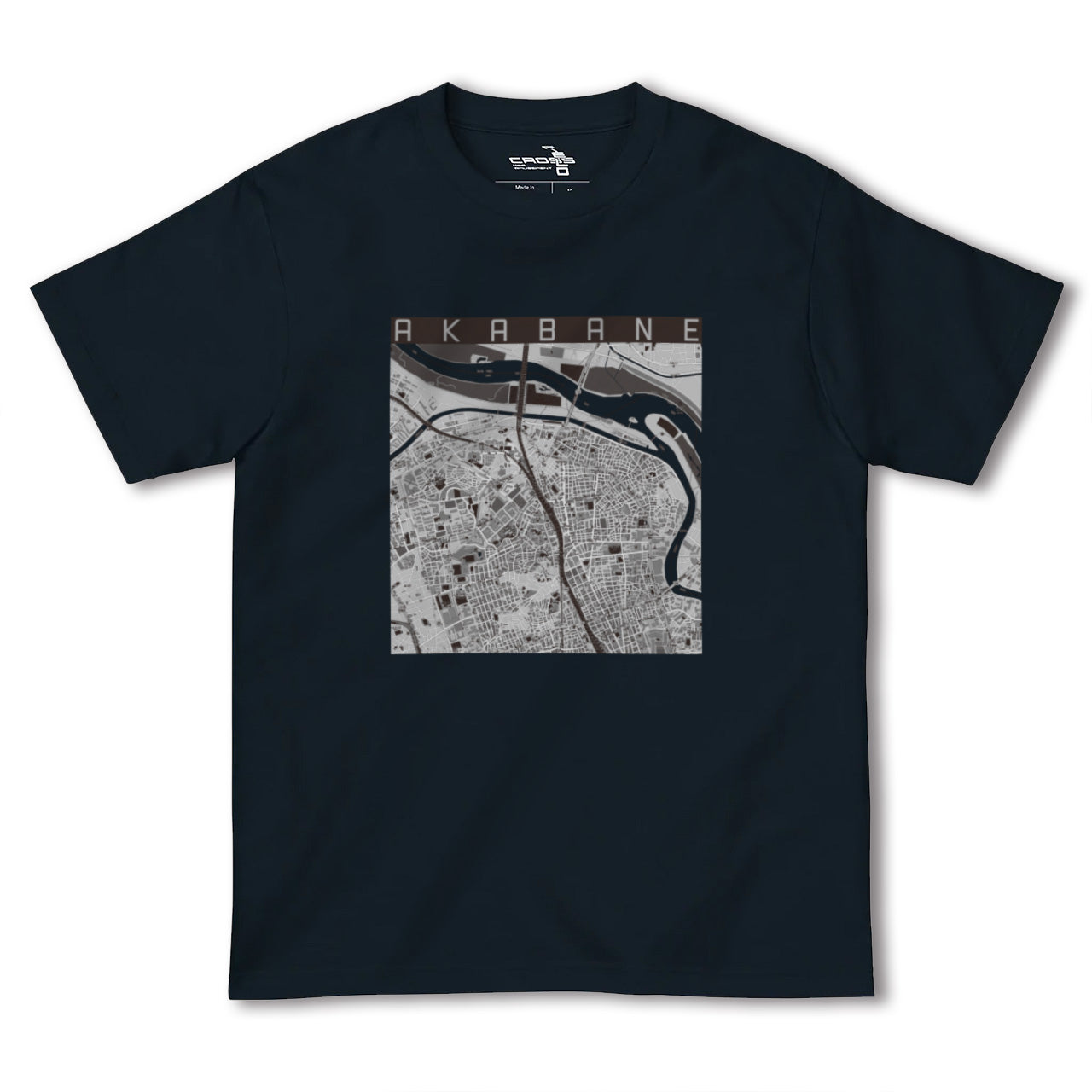 【赤羽(東京都)】地図柄ヘビーウェイトTシャツ