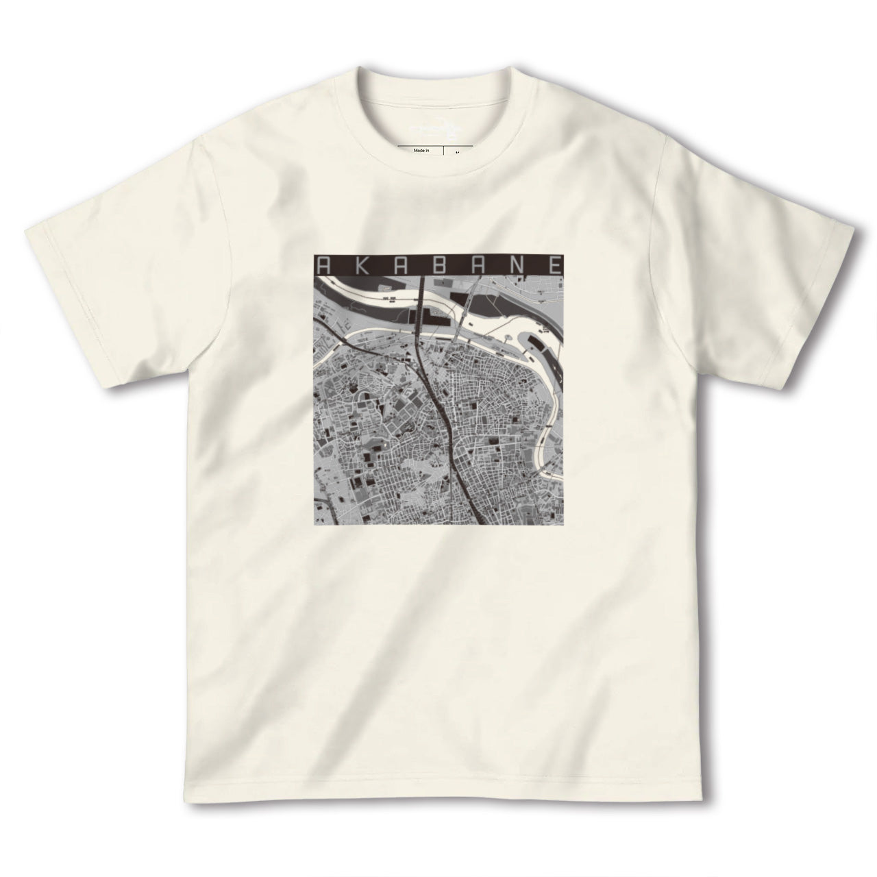 【赤羽(東京都)】地図柄ヘビーウェイトTシャツ