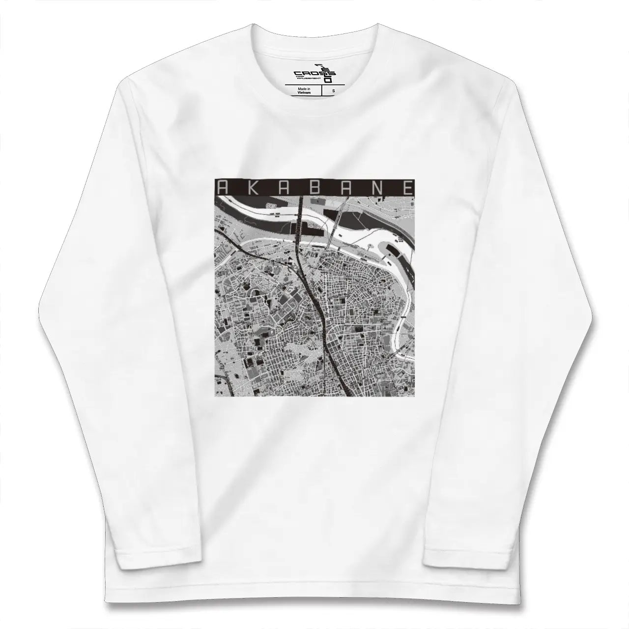 【赤羽(東京都)】地図柄ロングスリーブTシャツ
