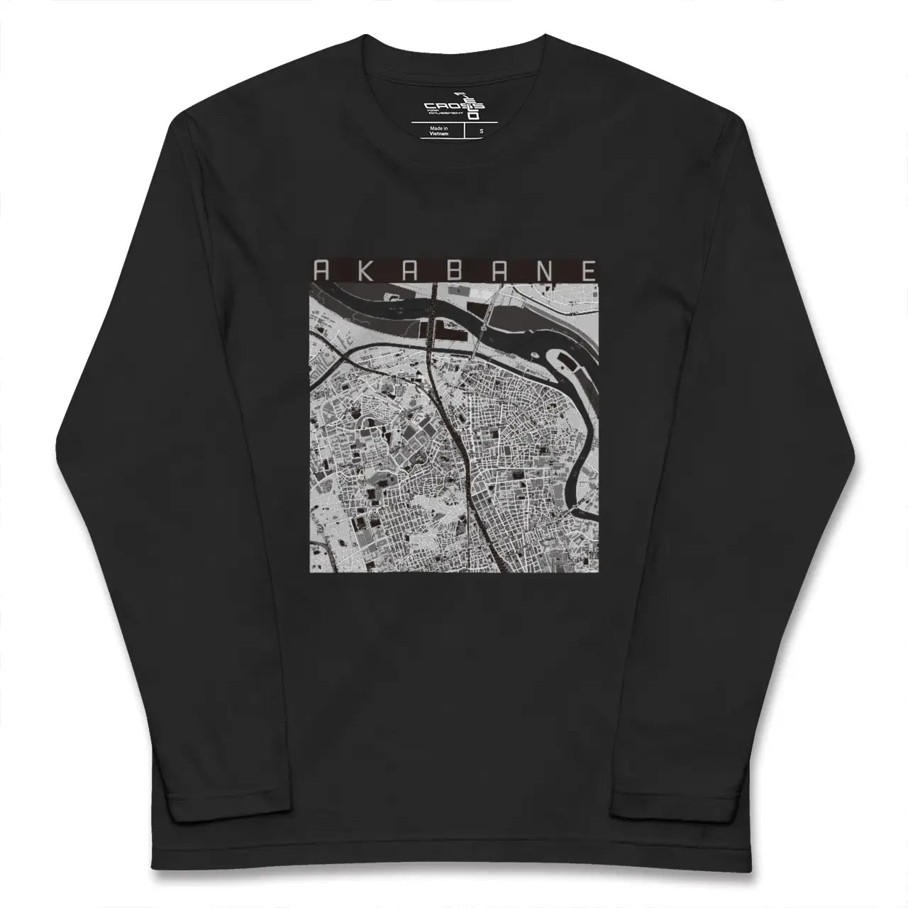 【赤羽(東京都)】地図柄ロングスリーブTシャツ