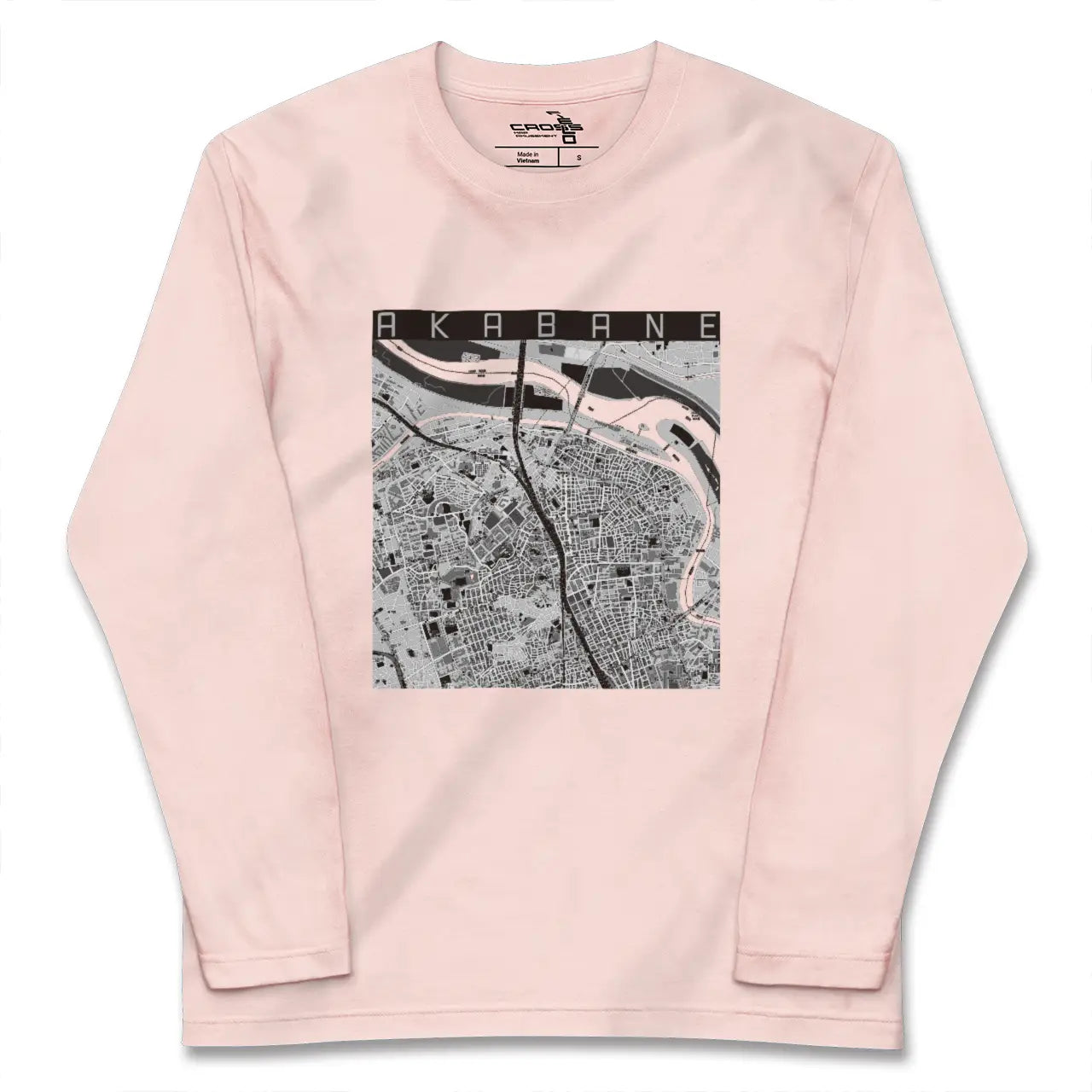 【赤羽(東京都)】地図柄ロングスリーブTシャツ