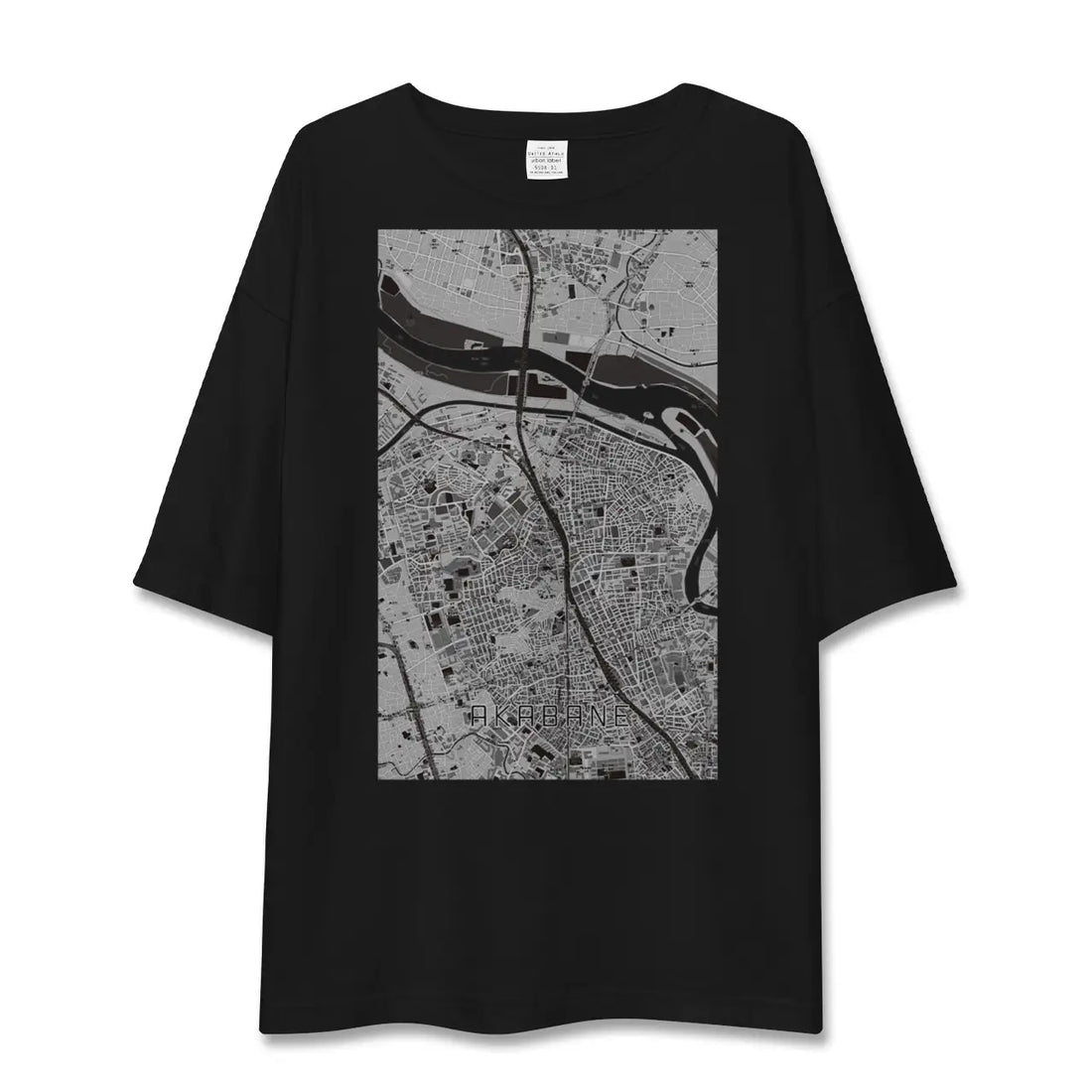 【赤羽(東京都)】地図柄ビッグシルエットTシャツ