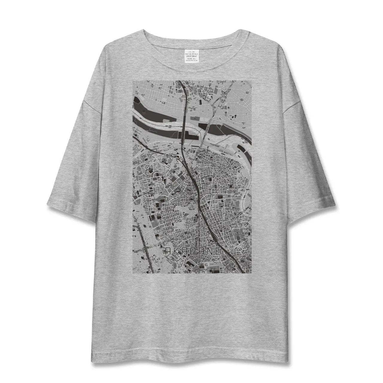 【赤羽(東京都)】地図柄ビッグシルエットTシャツ