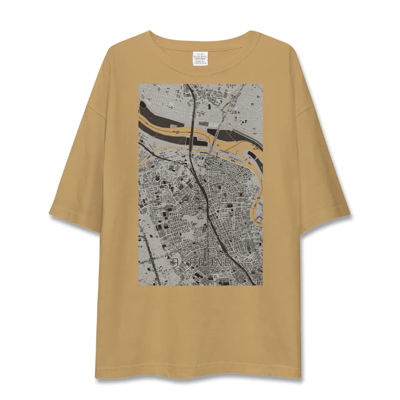 【赤羽(東京都)】地図柄ビッグシルエットTシャツ