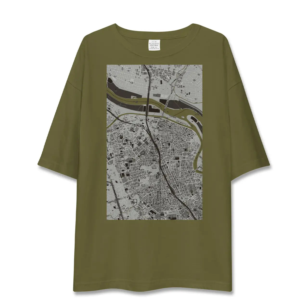 【赤羽(東京都)】地図柄ビッグシルエットTシャツ