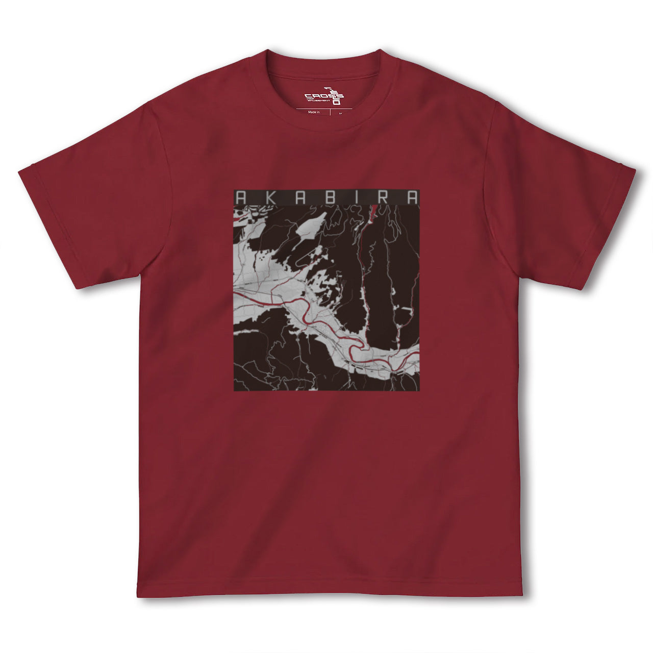 【赤平(北海道)】地図柄ヘビーウェイトTシャツ