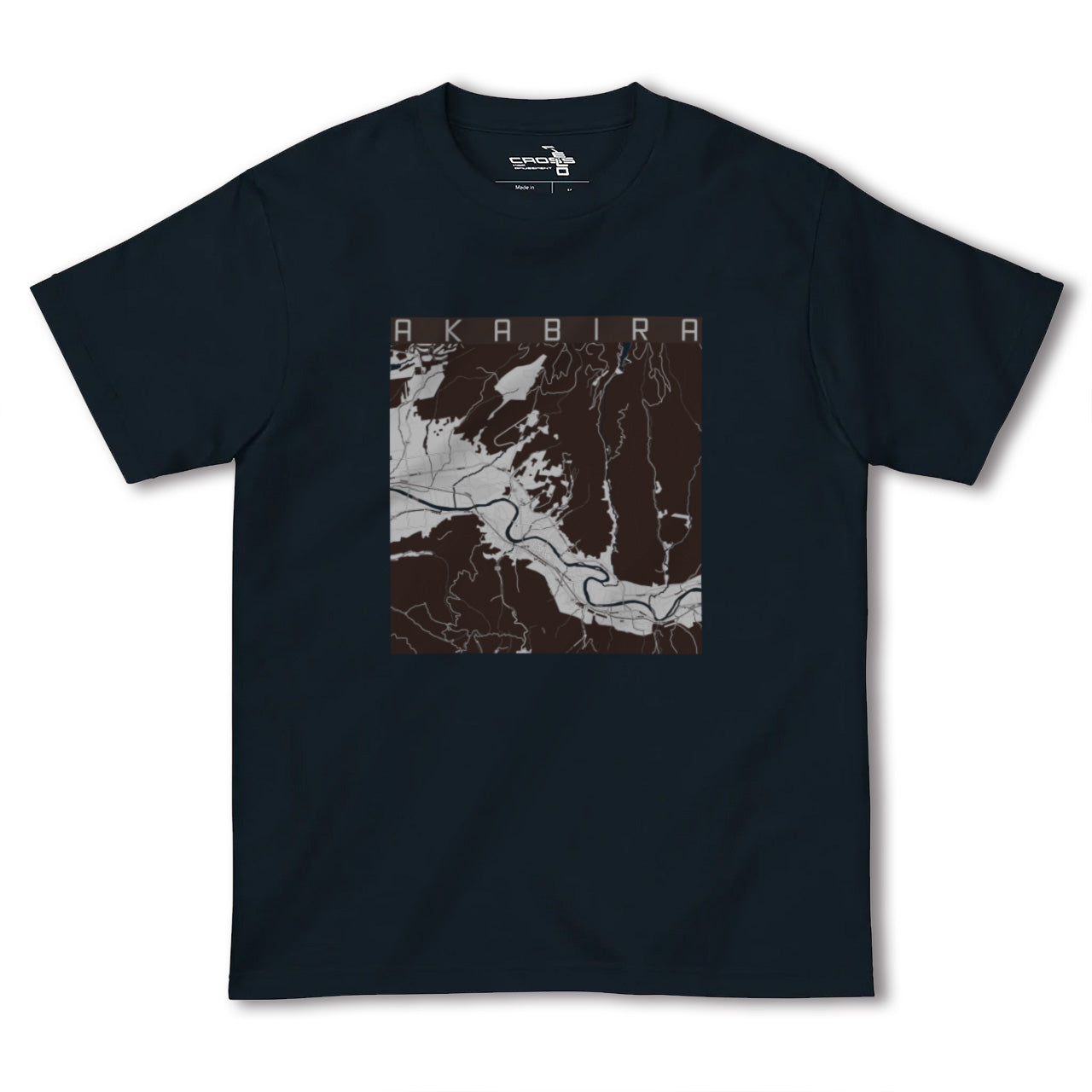 【赤平(北海道)】地図柄ヘビーウェイトTシャツ