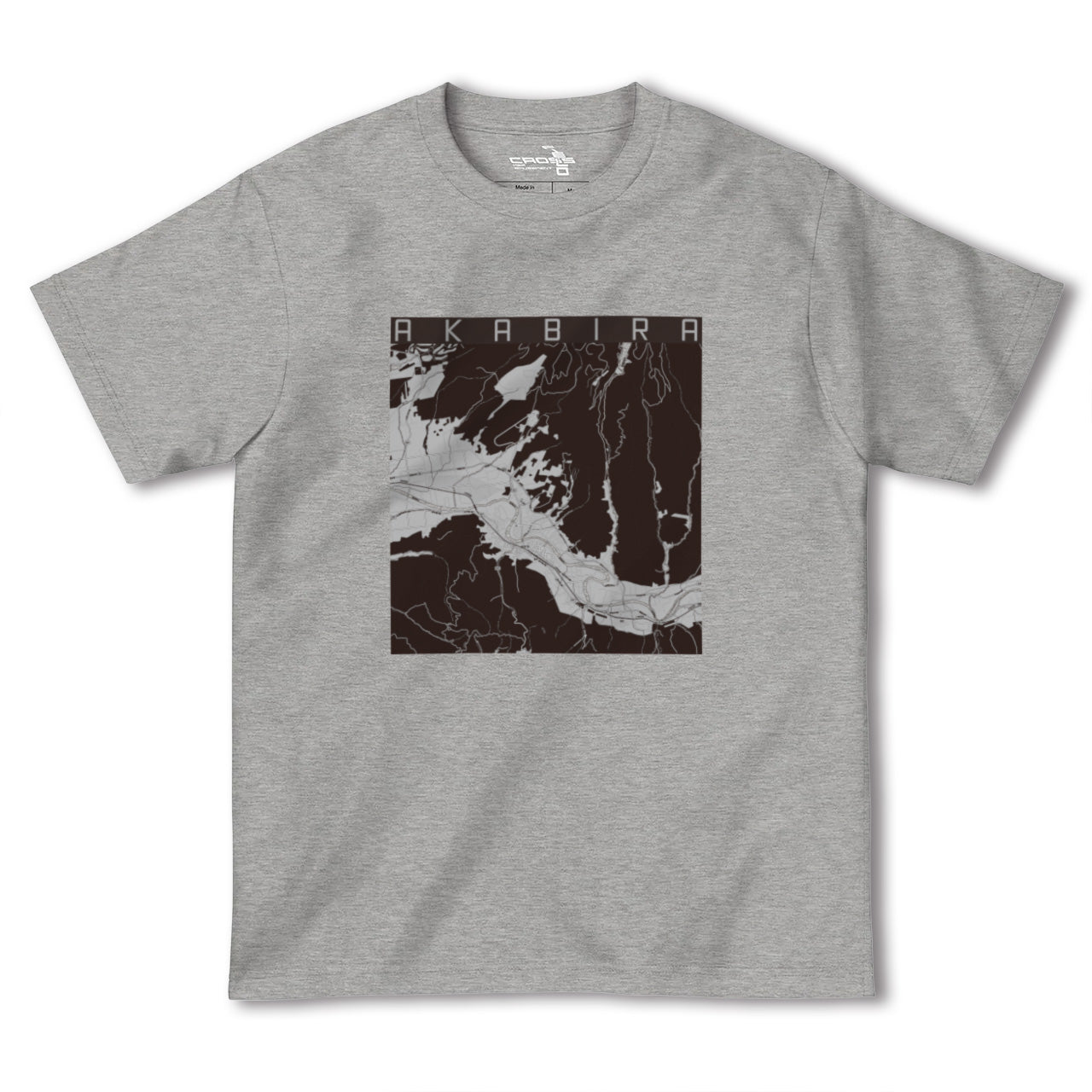 【赤平(北海道)】地図柄ヘビーウェイトTシャツ