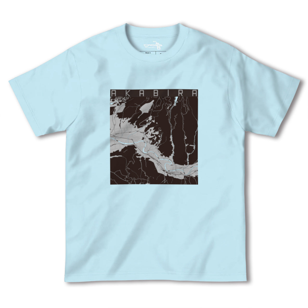 【赤平(北海道)】地図柄ヘビーウェイトTシャツ