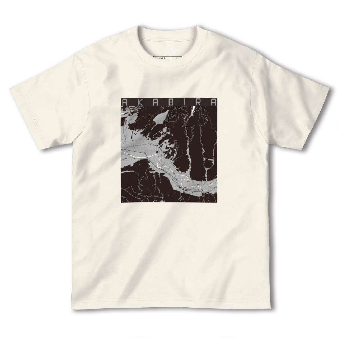 【赤平(北海道)】地図柄ヘビーウェイトTシャツ