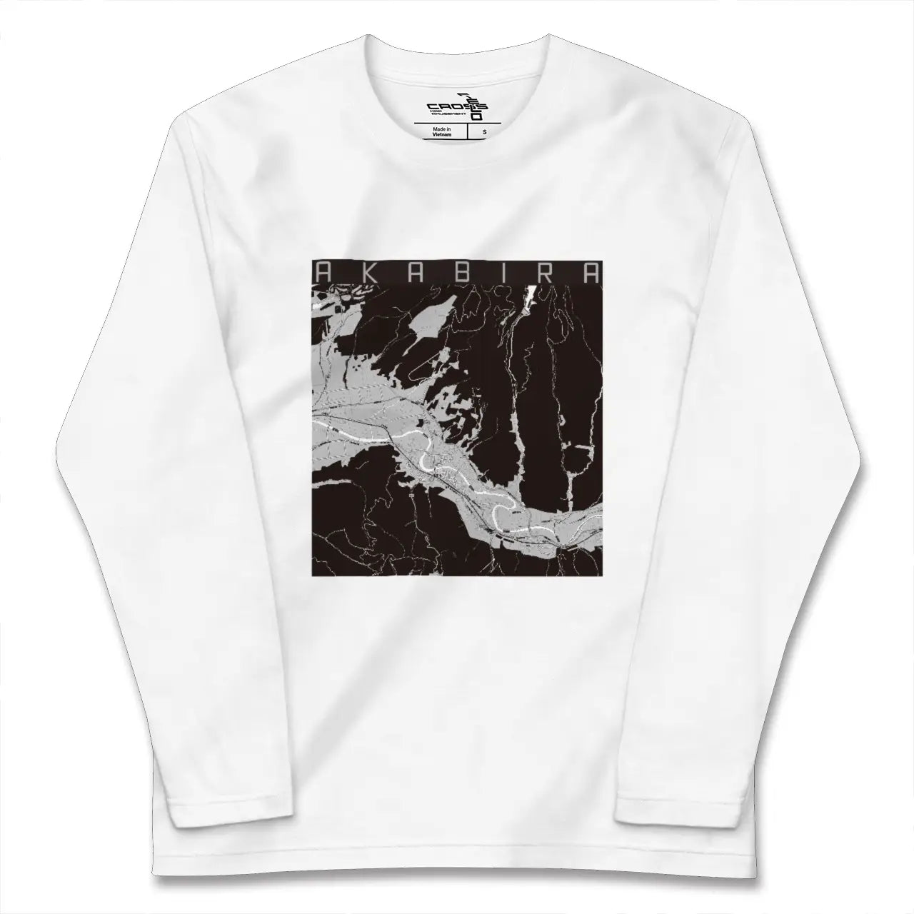 【赤平(北海道)】地図柄ロングスリーブTシャツ