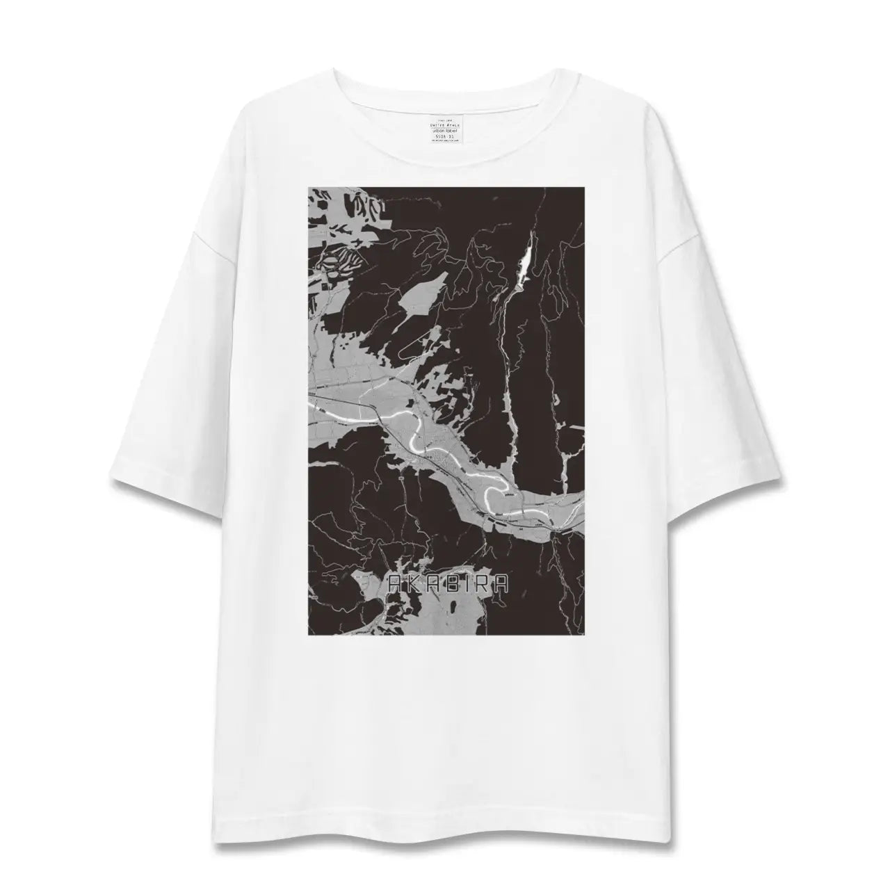 【赤平(北海道)】地図柄ビッグシルエットTシャツ