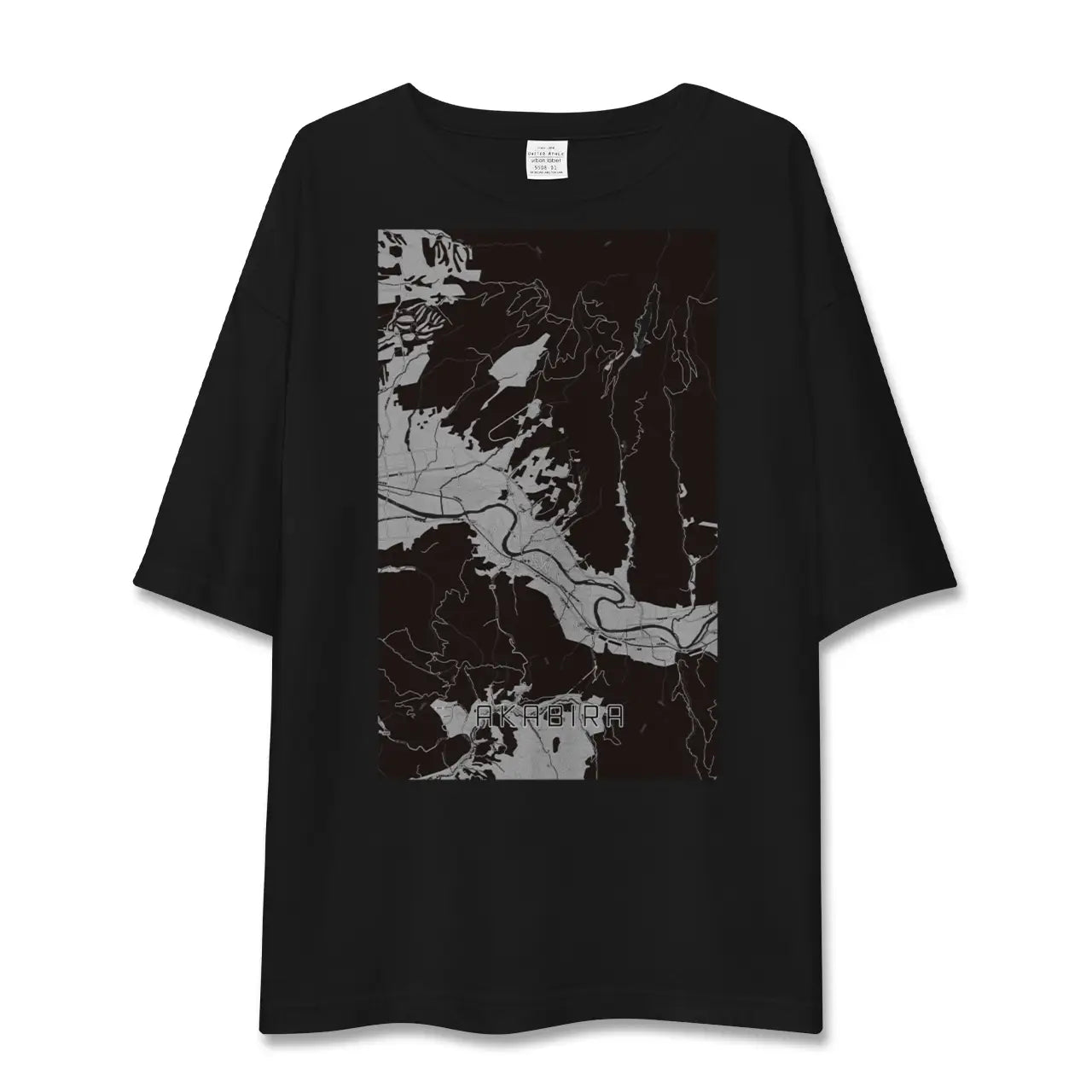 【赤平(北海道)】地図柄ビッグシルエットTシャツ